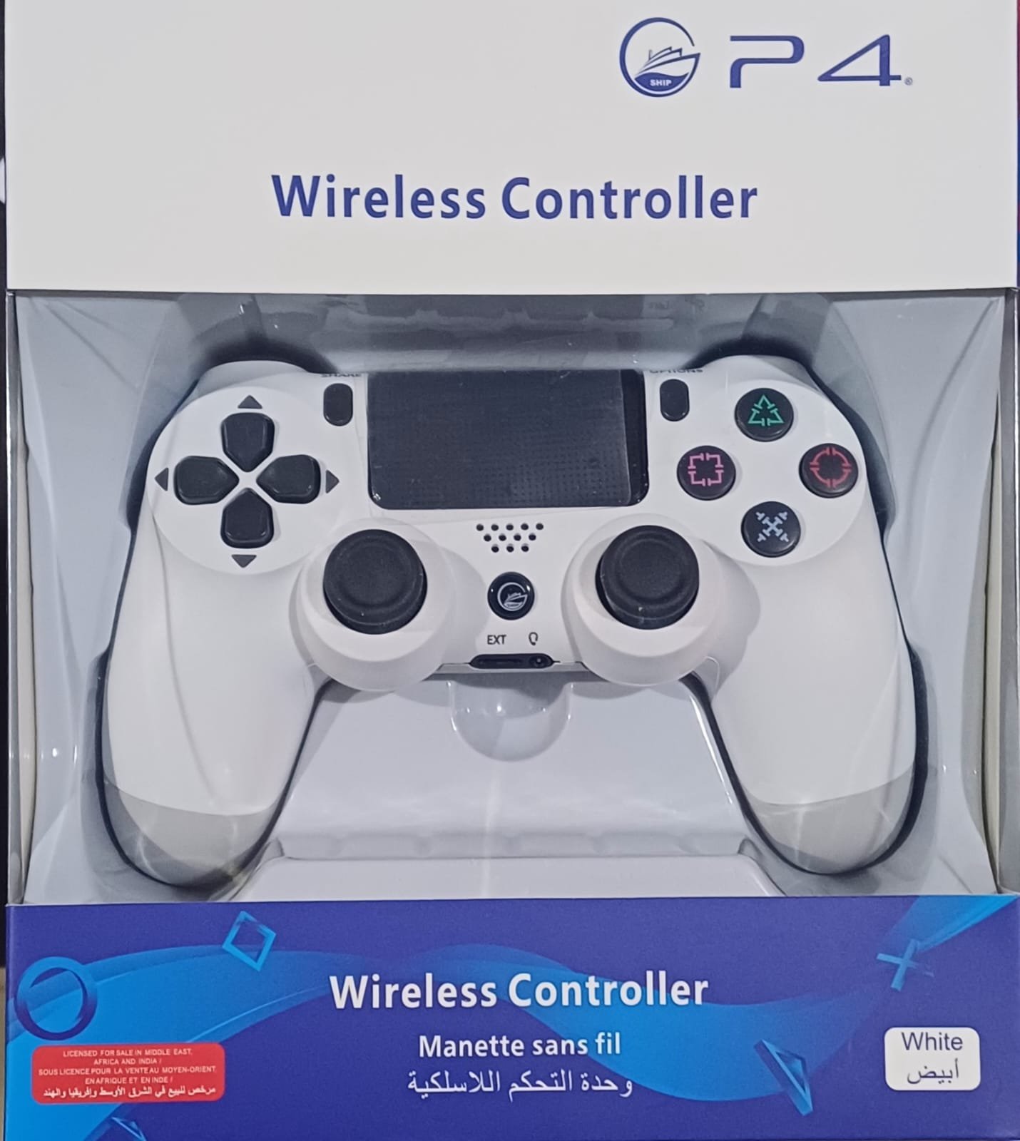 كنترول تحكم -ابيض-SHIP-PS4-WHITE